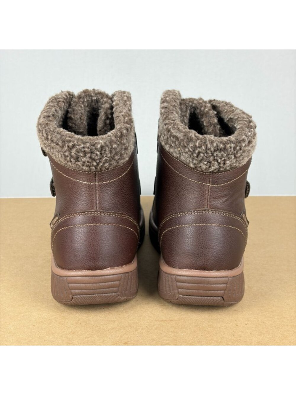 Orthofeet 867 Florence Waterproof Boots Womens 8 Brown Leather Hook and Loop - Picture 4 of 10
